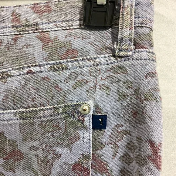 Pilcro-Anthropologie, Slim Boyfriend Jeans, Floral Print, Size 32 - Picture 6 of 9